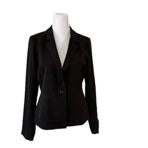 Eden Society Black Fitted One Button Blazer Size Small